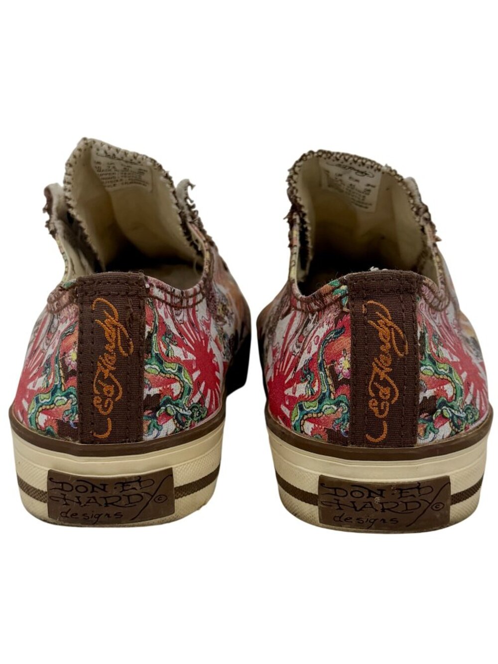 Vtg Y2K Ed Hardy Tattoo Canvas Sneakers | Streetwear Grunge Skater McBling Indie - Picture 7 of 16